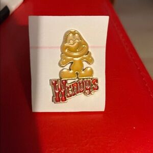 Vintage 1980's, Wendy's, Employee Logo Pin